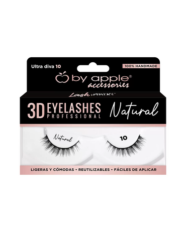 BY APPLE 3D EYELASHES NATURAL ULTRA DIVA 10 66198