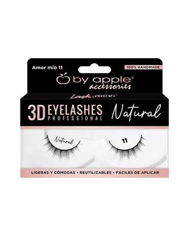 BY APPLE 3D EYELASHES NATURAL AMOR MIO 11 66199