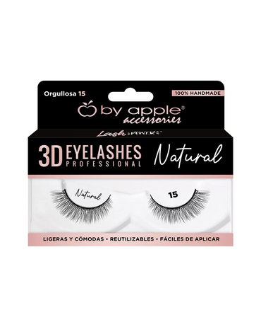 BY APPLE 3D EYELASHES NATURAL ORGULLOSA 15 66203