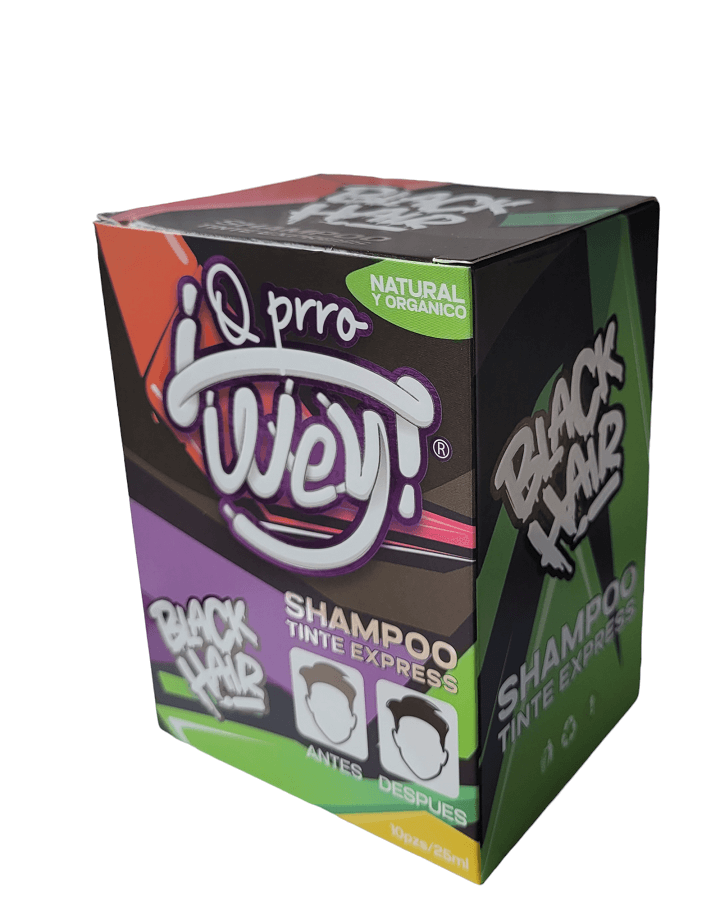Q PRRO WEY HAIR SOBRE 25 ML. CAJA 10 PIEZAS BLACK