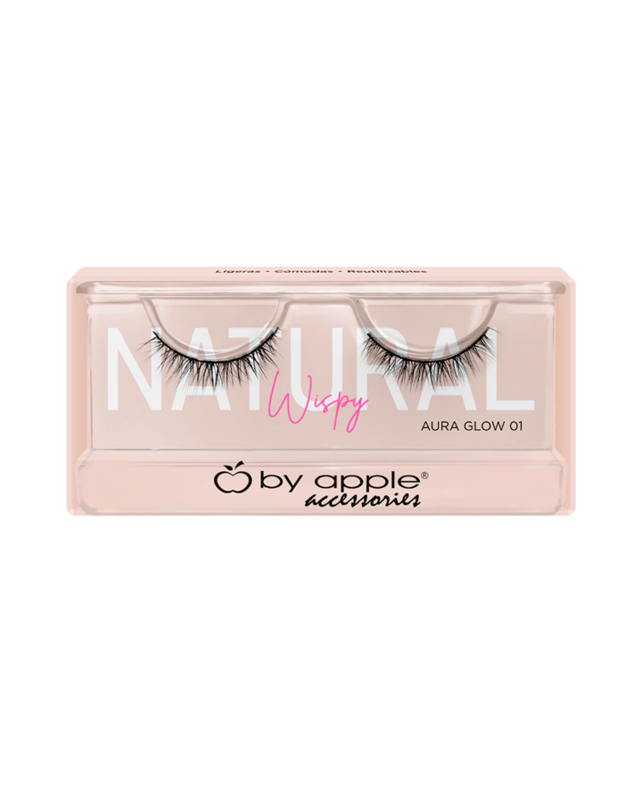 BY APPLE PESTAÑAS WISPY NATURAL AURA GLOW #01