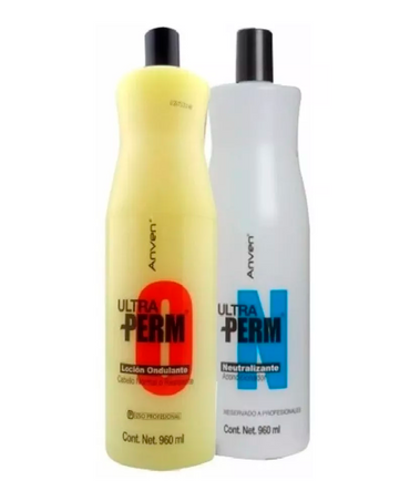 ANVEN ULTRAPERM PAREJA TODO TIPO DE CABELLO 960 ML