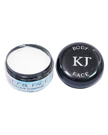 KJ BODY & FACE MAQUILLAJE CORPORAL COLOR BLANCO 8 G.