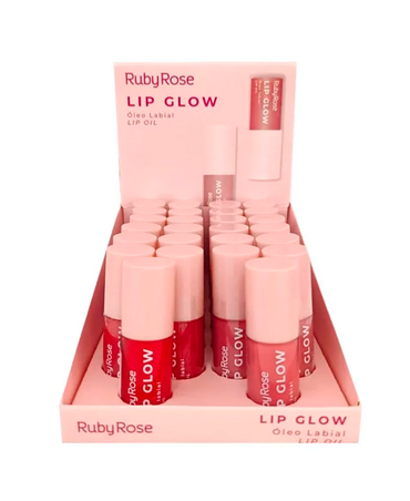 RUBY ROSE LIP GLOW LIP OIL BLISTER CON 24 PIEZAS HB-L6502