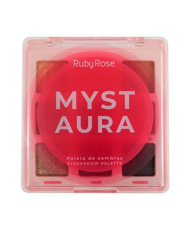 RUBY ROSE MYST AURA PALETA DE SOMBRAS CON 9 TONOS BLISTER CON 12 PIEZAS