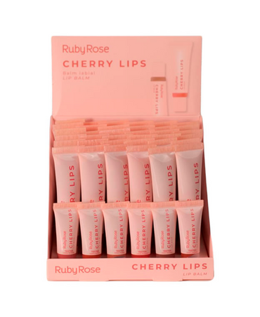 RUBY ROSE CHERRY LIPS LIP BALM BLISTER CON 36 PIEZAS HB-L6503