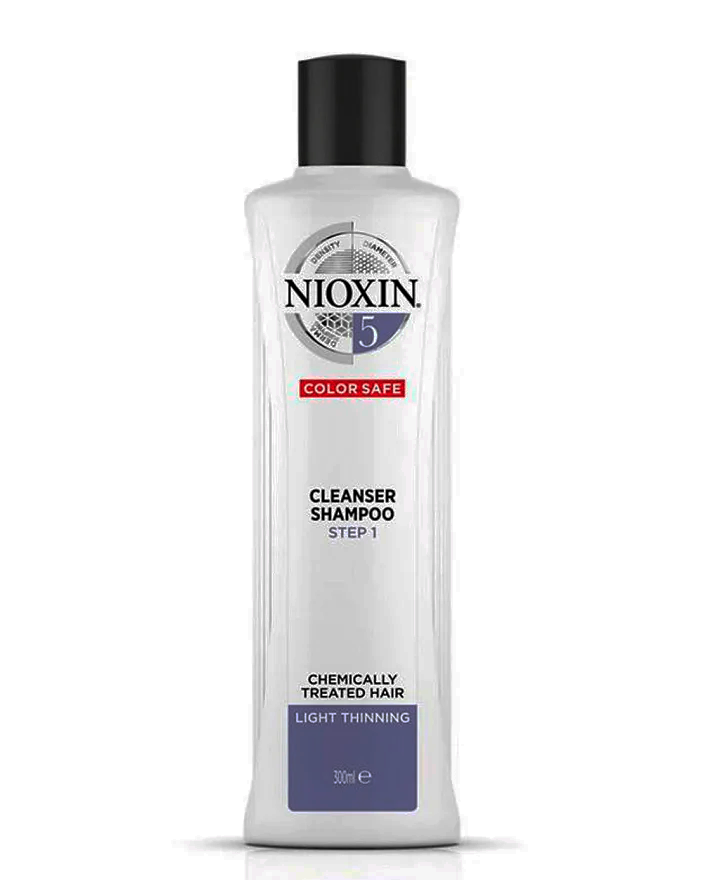 NIOXIN 5 CLEANSER SHAMPOO COLOR SAFE 300 ML.