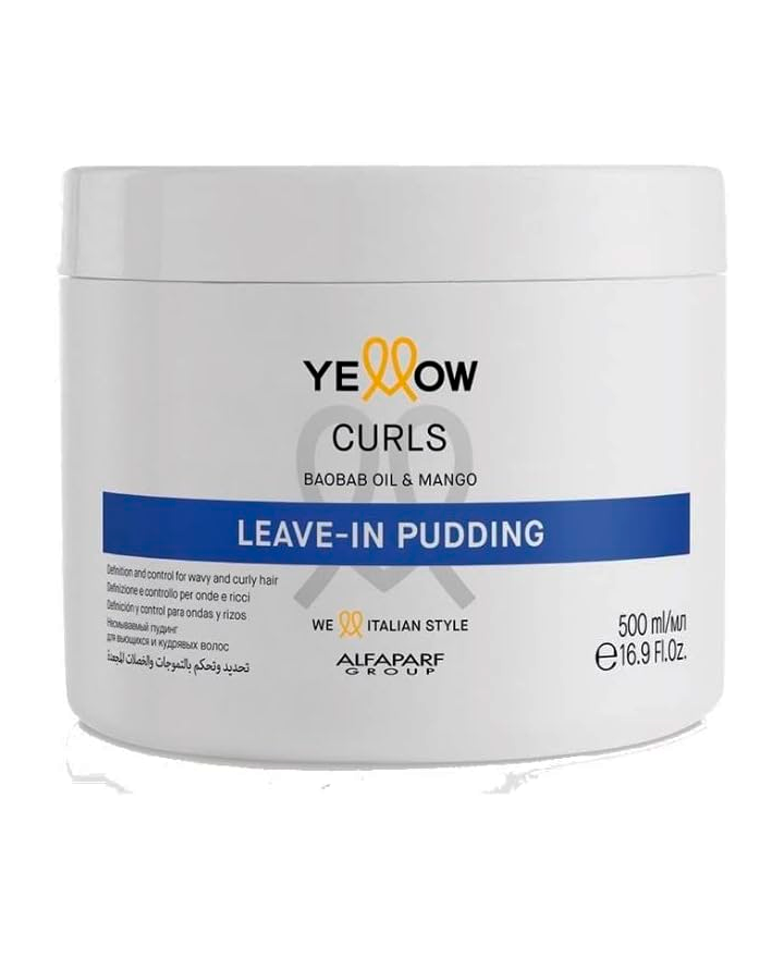 YELLOW CURLS LEAVE-IN PUDDING BAOBAB OIL & MANGO 500 ML.