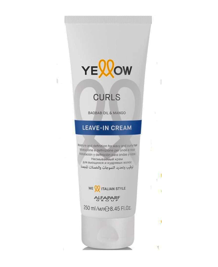 YELLOW CURLS LEAVE-IN CREAM BAOBAB OIL & MANGO 250 ML.