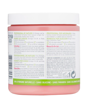 MATRIX BIOLAGE R.A.W. RE-HYDRATE CLAY MASK 400 GRS. SENSIBILIZADO Y STRESADO