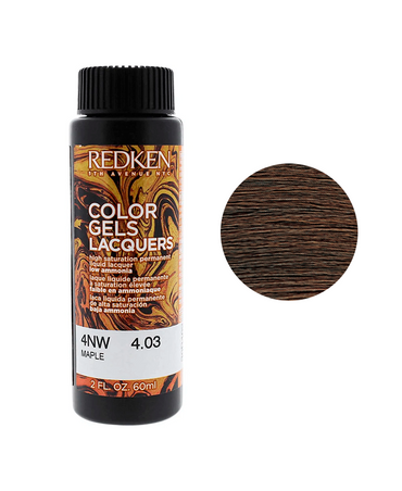 REDKEN COLOR GELS LACQUERS 4NW MAPLE