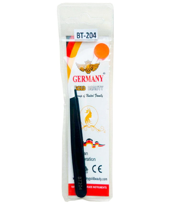 GERMANY PINZAS PARA DEPILAR MANGO NEGRO BT-204