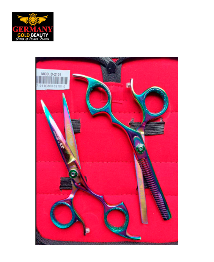 GERMANY KIT 2 TIJERAS 1 PORTANAVAJA ROSE GOLD D-2101