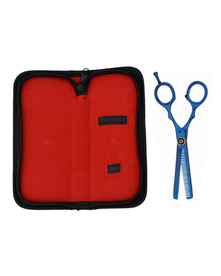 MS TIJERA LINEAL 6 PULG. AJUSTADOR AZUL