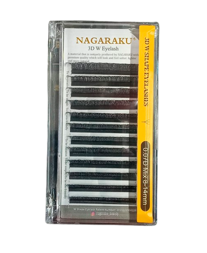 NAGARAKU PESTAÑAS MINK 3D-W 0.07 D MIX 8-14 MM