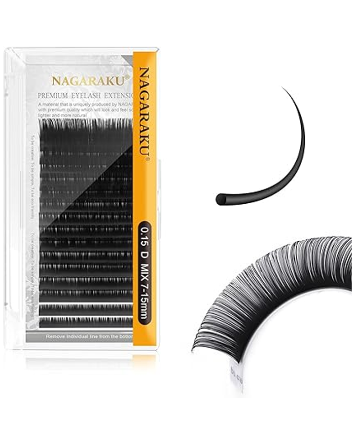 NAGARAKU PESTAÑAS CURVA C 0.15 MIX 7-15 MM