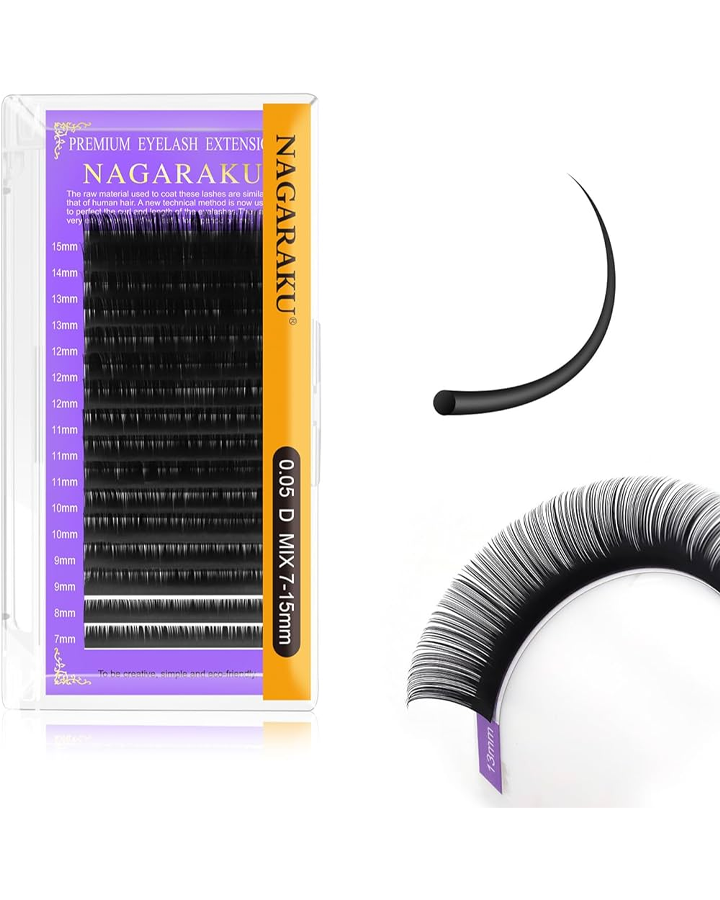 NAGARAKU PESTAÑAS CURVA D 0.05 MIX 7-15 MM