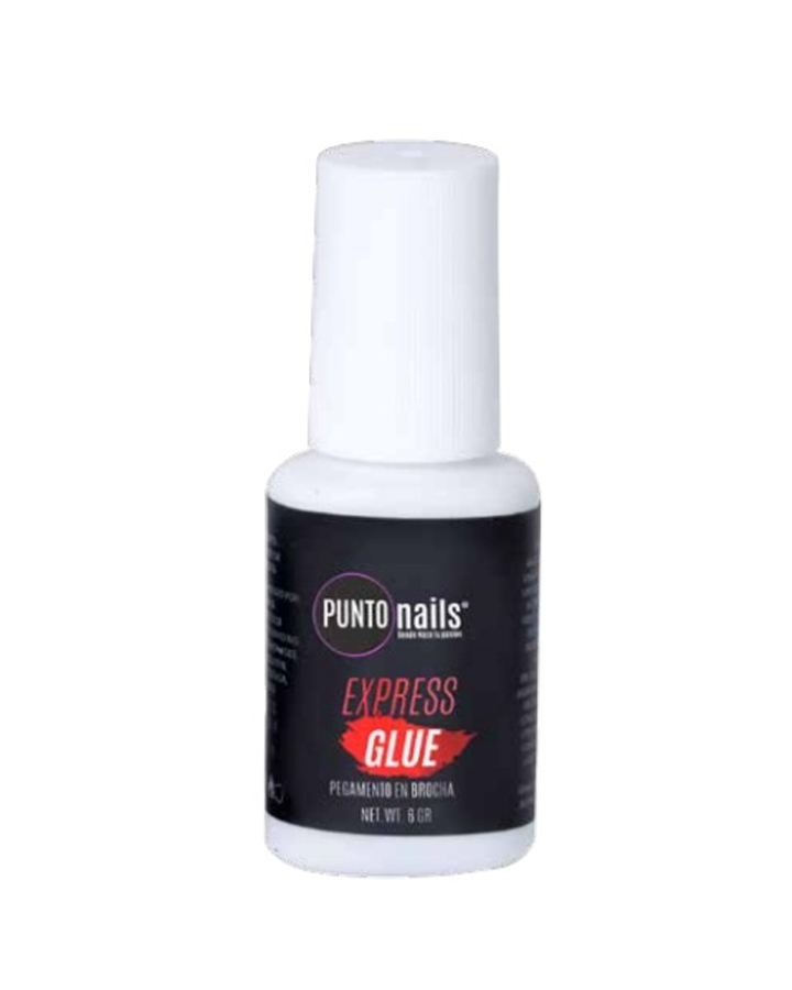 PUNTO NAILS EXPRESS GLUE PEGAMENTO EN BROCHA 6 GRS.