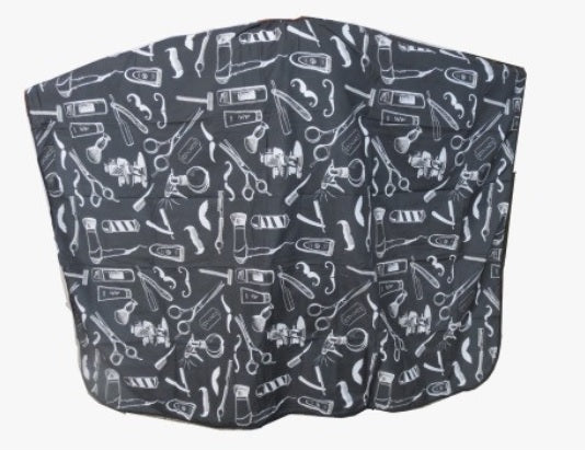 MC8 CUBRIDOR BARBERO NEGRO ESTAMPADO BLANCO CARAMELO SECADORA MC2013
