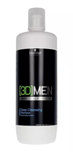 SCHWARZKOPF 3D MEN SION SHAMPOO DEEP CLEANSING 1 LT.