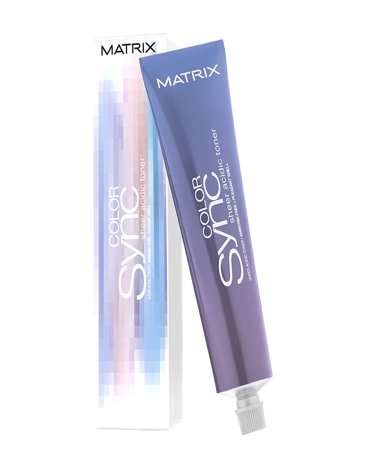 MATRIX COLOR SYNC SHEER ACIDIC TONER 90 GRS. GRIS CENIZA - El Palacio De La Belleza
