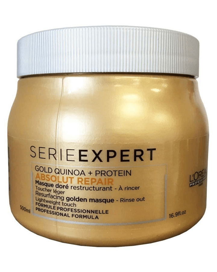 LP LOREAL SERIE EXPERT ABSOLUT REPAIR GOLD MASCARILLA DORADA 500 ML. - El Palacio De La Belleza