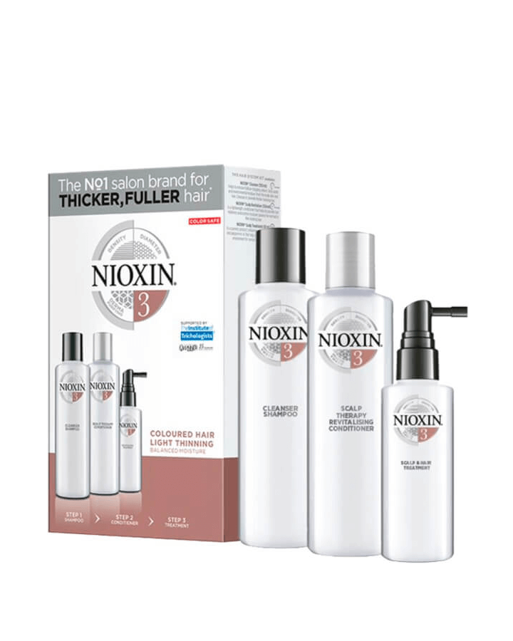 NIOXIN SISTEMA 3 CABELLO COLORIDO AFINAMIENTO LEVE 150/150/50 ML.