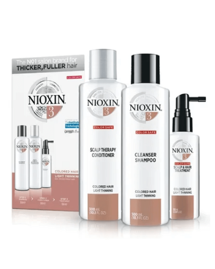 NIOXIN SISTEMA 3 CABELLO COLORIDO AFINAMIENTO LEVE 300/300/100 ML.