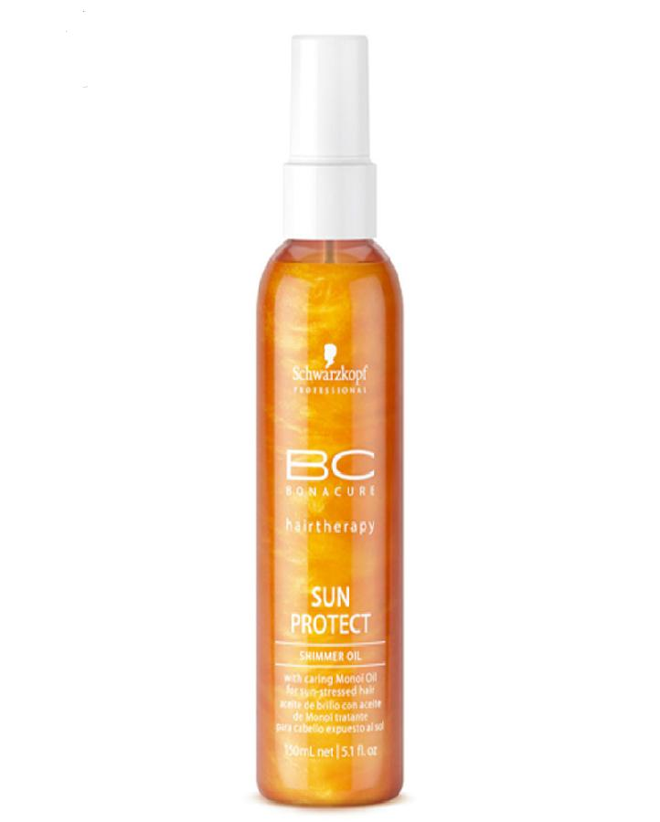 SCHWARZKOPF BC HAIRTHERAPY SUN PROTECT SHIMMER OIL 150 ML. - El Palacio De La Belleza