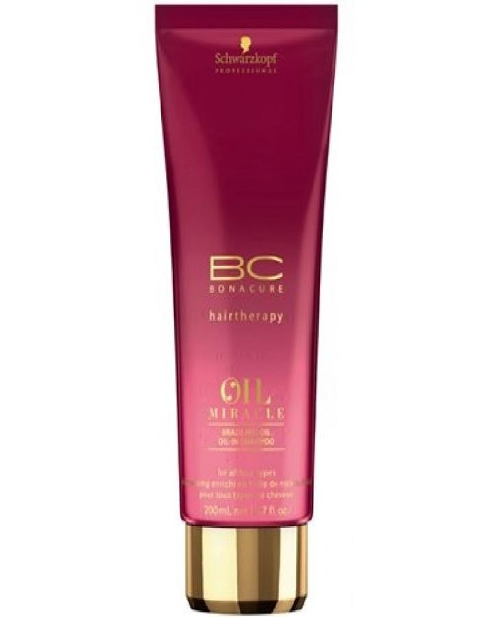 SCHWARZKOPF BC OIL MIRACLE NUEZ DE BRASIL SHAMPOO 200 ML. - El Palacio De La Belleza