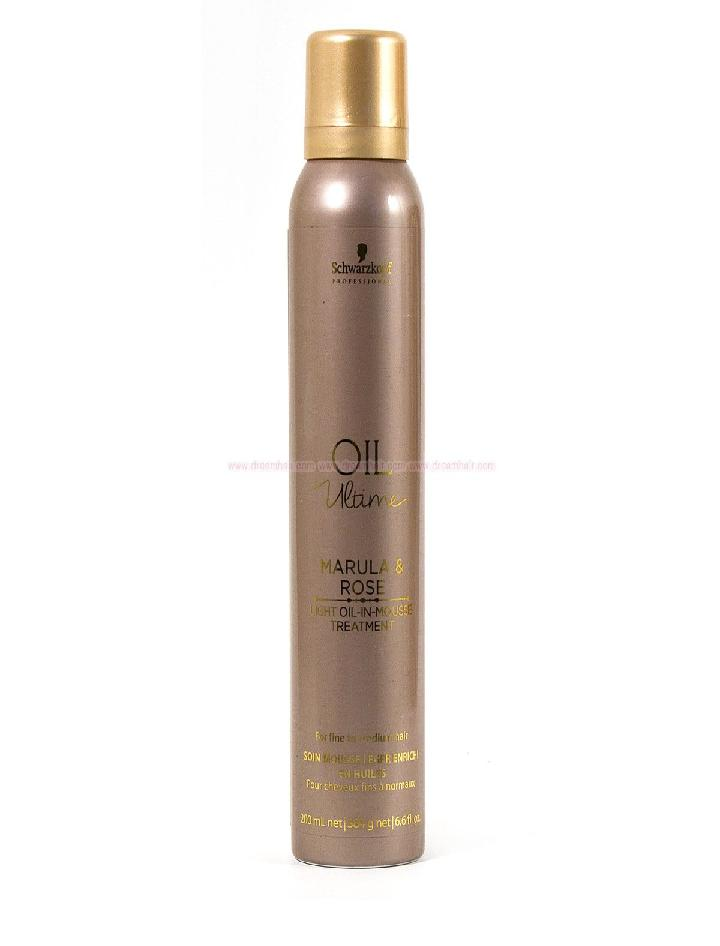 SCHWARZKOPF NUEVO OIL ULTIME MARULA & ROSE MOUSSE 200 ML. - El Palacio De La Belleza