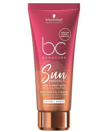 SCHWARZKOPF BC SUN PROTECT SHAMPOO HAIR AND BODY BATH 100 ML.
