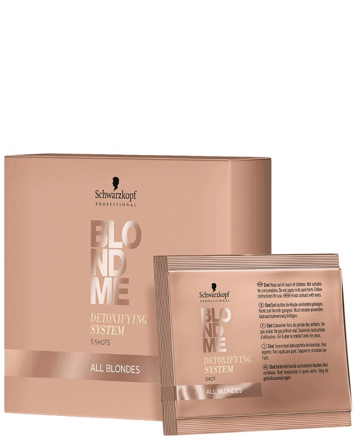 SCHWARZKOPF BLONDME DETOXIFYING SYSTEM ALL BLONDES SHOT 5X5 GRS.