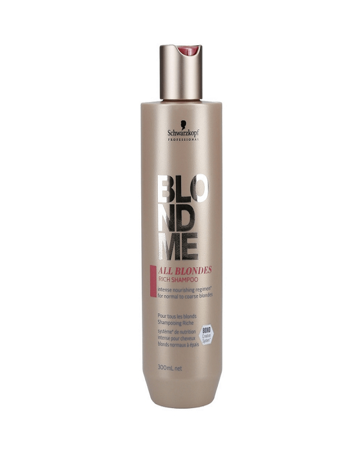 SCHWARZKOPF BLONDME ALL BLONDES RICH SHAMPOO 300 ML.