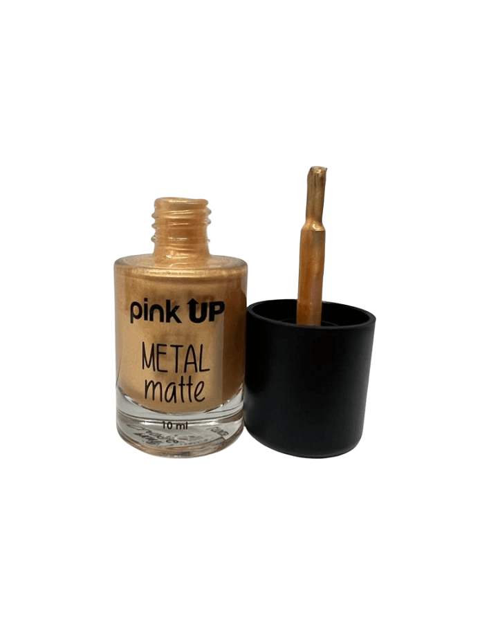 PINK UP ESMALTE METAL MATTE 10 ML. PKN15 CLASIC GOLD