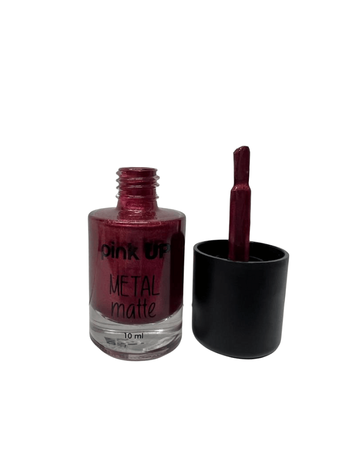 PINK UP ESMALTE METAL MATTE 10 ML. PKN22 SCARLET