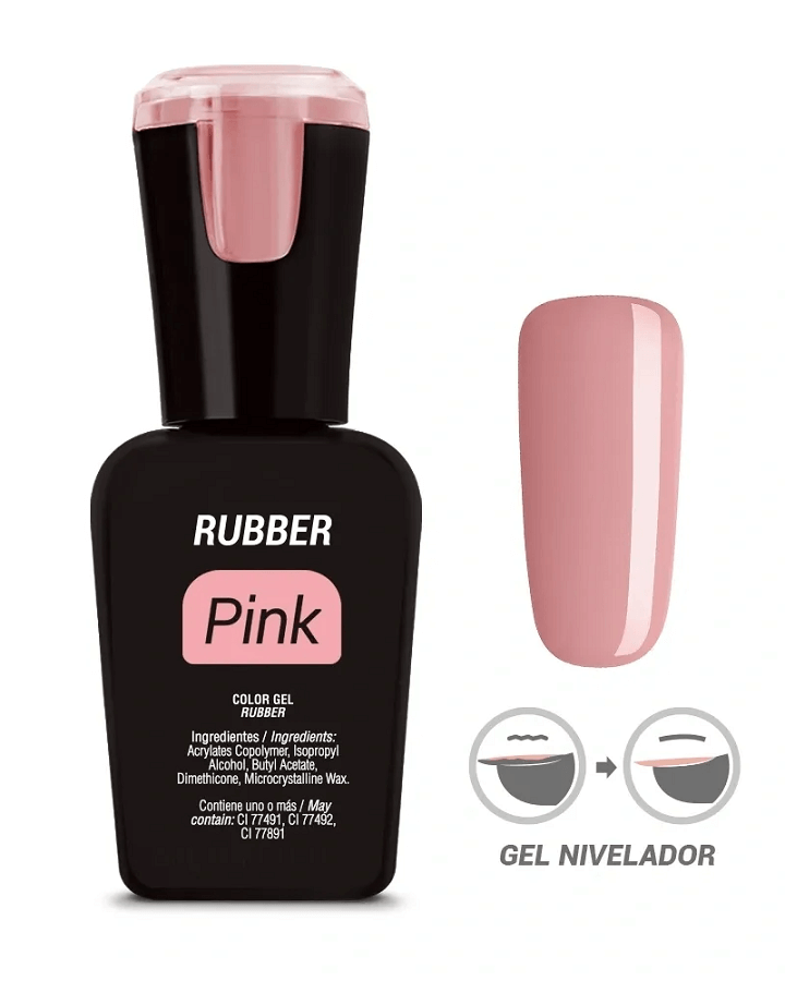 ORGANIC COLOR GEL 15 ML. RUBBER PINK