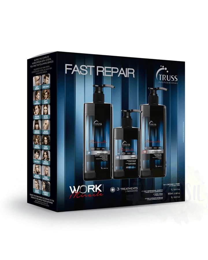 TRUSS PROFESSIONAL FAST REPAIR +3 TREATMENTS 1"STEP LT/2 " STEP 650 ML/3" STEP LT.