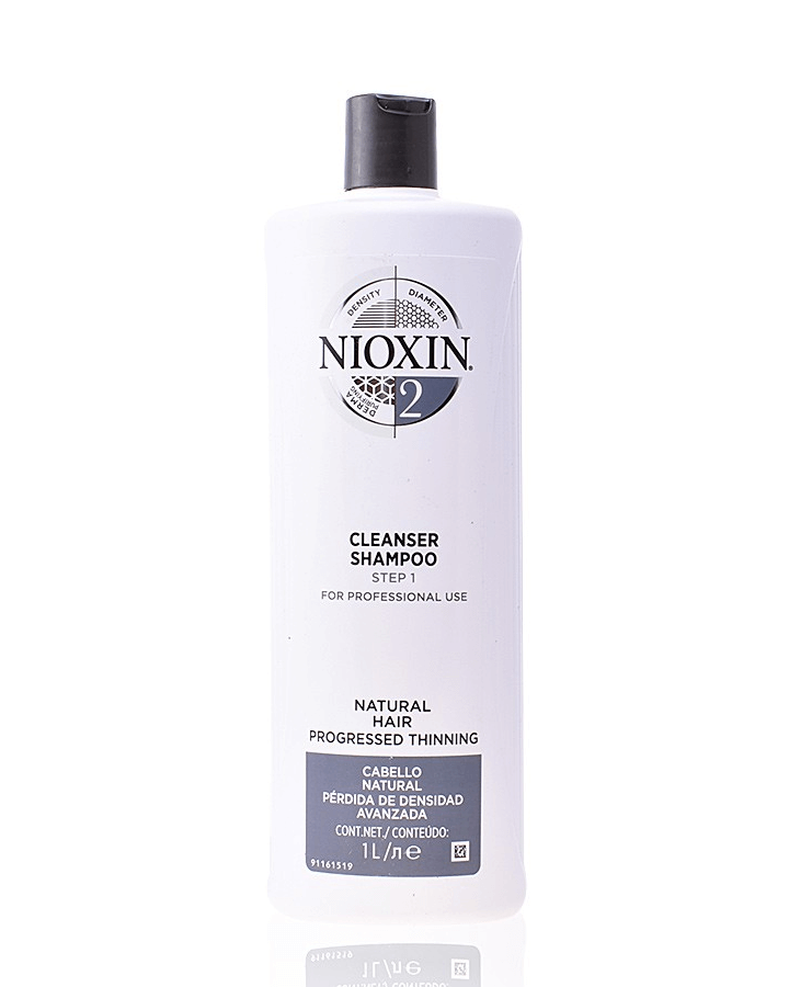 NIOXIN 2 CLEANSER SHAMPOO NATURAL HAIR PERDIDA EVIDENTE 1 LT.