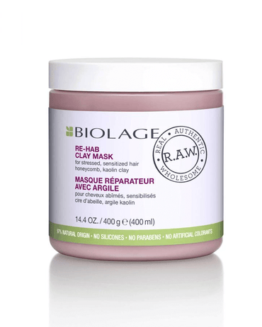 MATRIX BIOLAGE R.A.W. RE-HYDRATE CLAY MASK 400 GRS. SENSIBILIZADO Y STRESADO