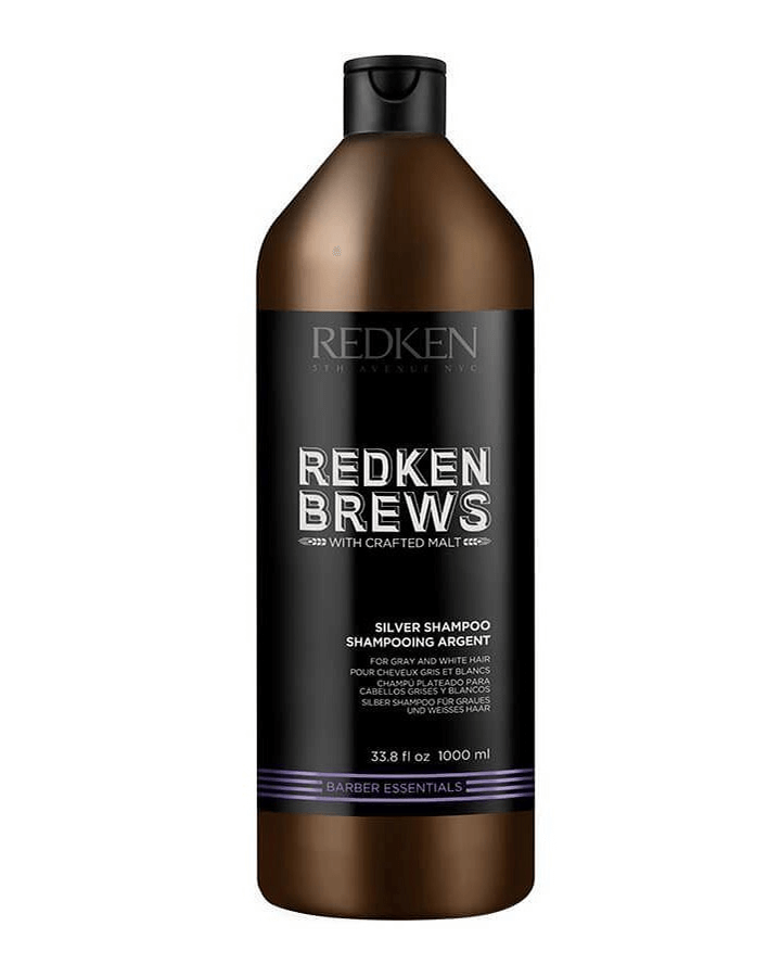 REDKEN BREWS SILVER SHAMPOO 1000 ML. - El Palacio De La Belleza