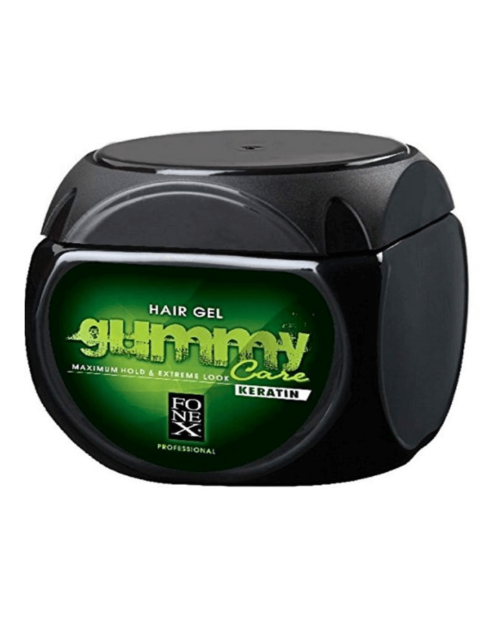 GUMMY HAIR GEL MAXIMUM HOLD & EXTREME LOOK KERATIN 500 ML. - El Palacio De La Belleza