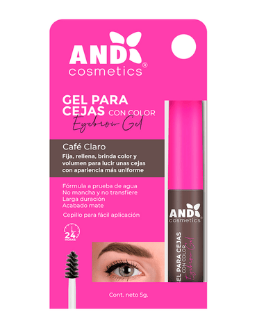 AND GEL PARA CEJAS COLOR CAFE CLARO 5 GR.