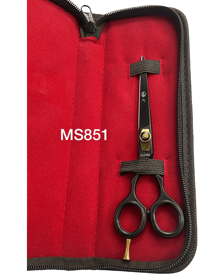 MS TIJERAS PARA ZURDOS LINEAL 6 PULGADAS NEGRA 851