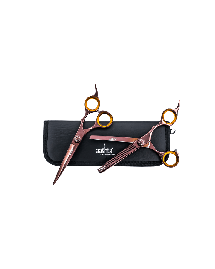 PAKITAL AASHTA ESTUCHE TIJERAS 6" ORO ROSA MOD. PS314 Y PS315 PICBSK43