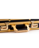 BARBER PRO MALETIN METALICO DORADO BLOQUEO CONTRASEÑA A263-G