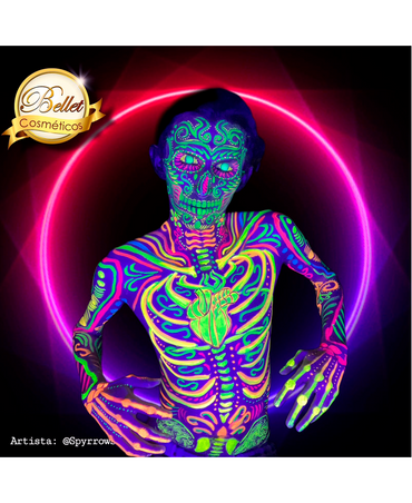 BELLET BODY PAINT KIT MAQUILLAJE PROFESIONAL TONOS NEON