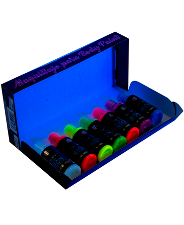 BELLET BODY PAINT KIT MAQUILLAJE PROFESIONAL TONOS NEON