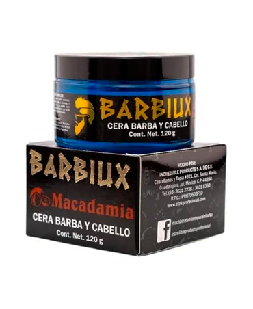 BARBIUX CERA BARBA Y CABELLO 120 GRS. MACADAMIA