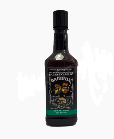 BARBIUX SHAMPOO BARBA Y CABELLO CON ARGAN 600 ML.
